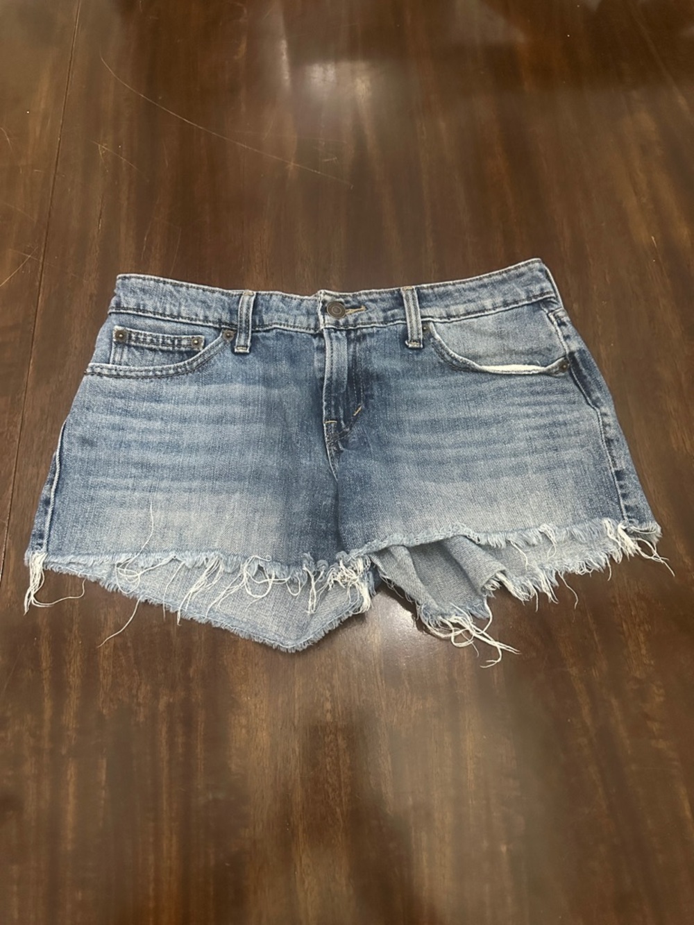 Lucky Brand Distressed Blue Denim Cutoff Shorts
